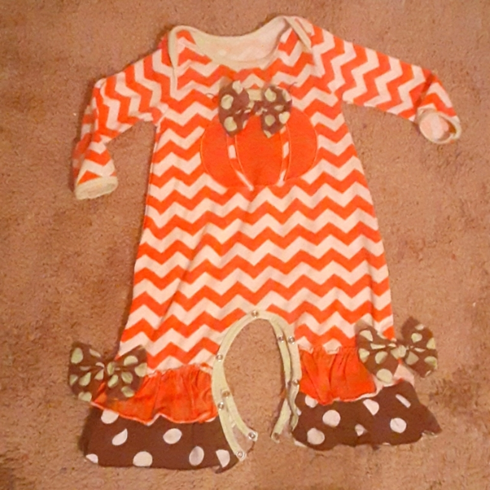 Pumpkin patch bell bottoms rumper